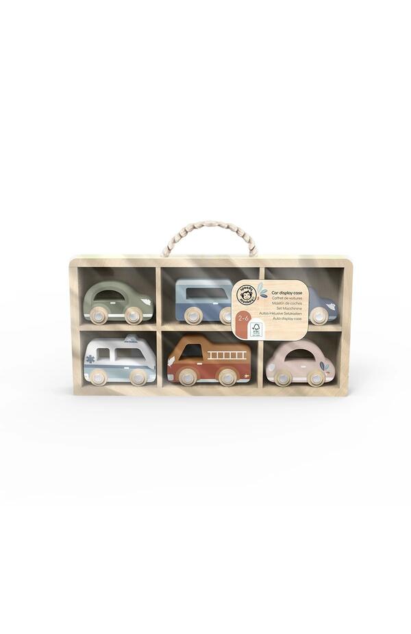 Set de 6 masinute din lemn, Speedy Monkey