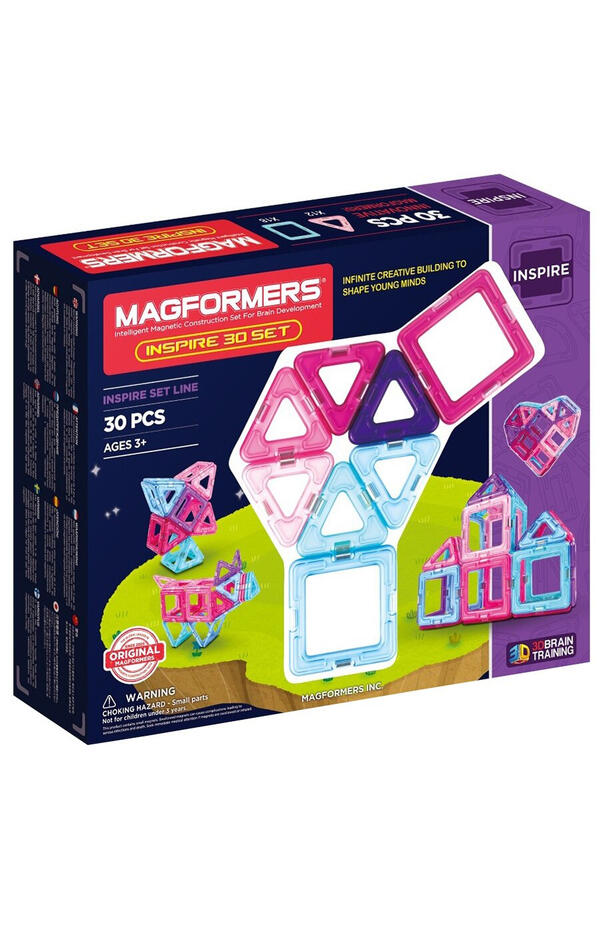 Set magnetic de construit- Magformers Inspire, 30 piese
