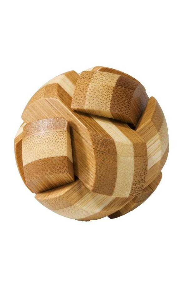 Joc logic IQ 3D Puzzle in cutie metalica Ball, Fridolin