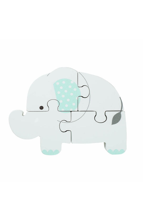 Puzzle elefant din lemn, Orange Tree Toys