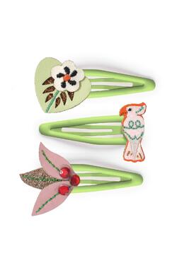 Colectia Plume - 3 agrafe de par Colomba, Dje...