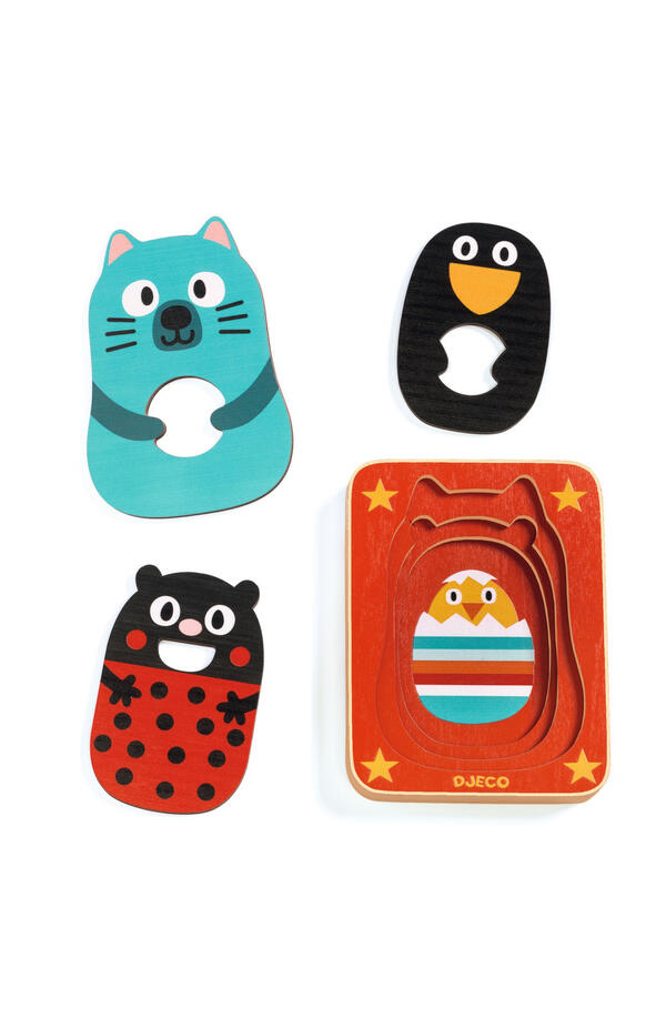 Puzzle straturi Max & co, Djeco