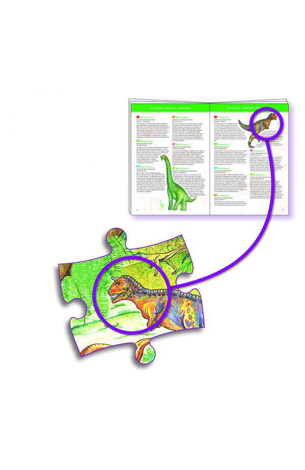 Puzzle observatie Dinozauri, Djeco