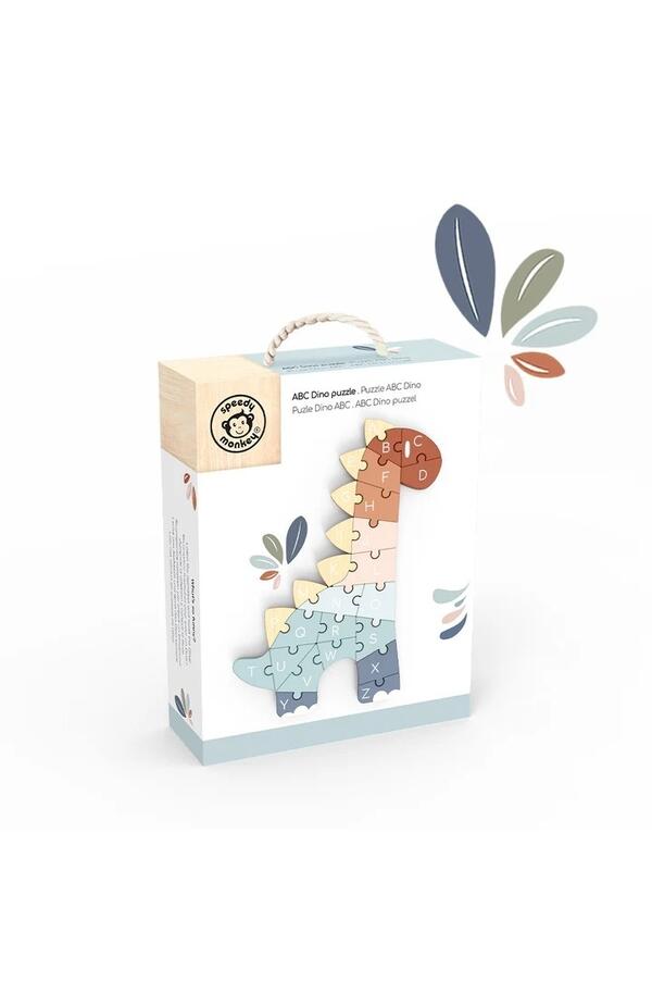Puzzle din lemn ABC Dino, Speedy Monkey