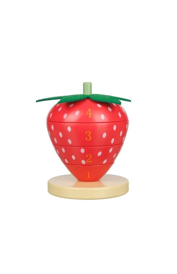 Joc de stivuit capsuna, Orange Tree Toys Joc de stivuit capsuna, Orange Tree Toys