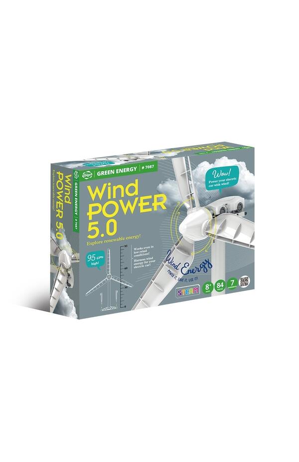Kit STEM Energia eoliana cu turbina si masinuta electrica, Gigo Toys