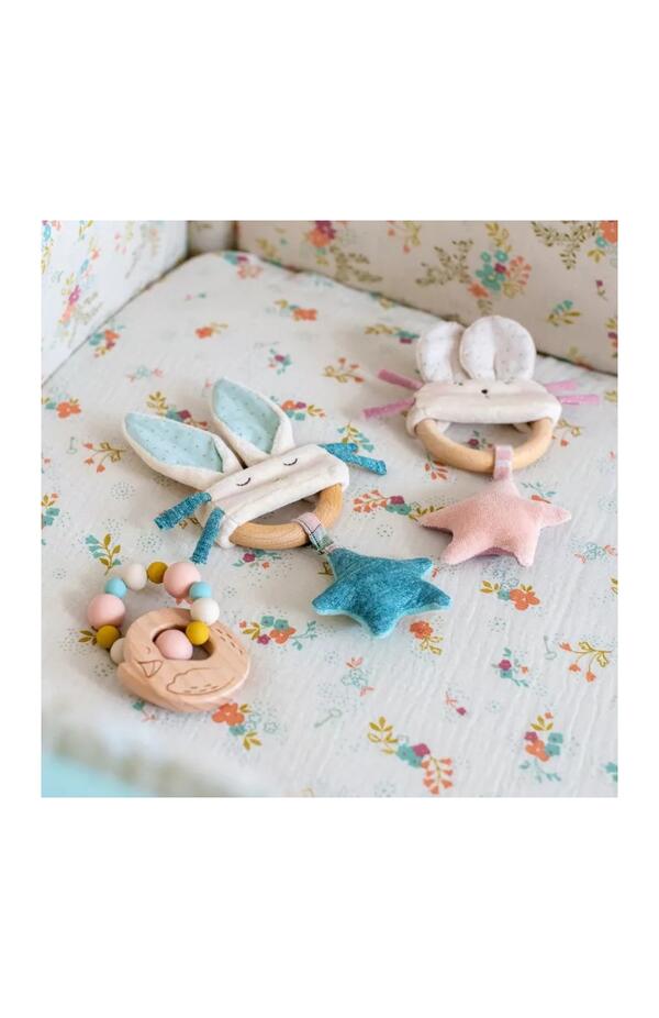 Zornaitoare cu inel de lemn Soricel , Moulin Roty