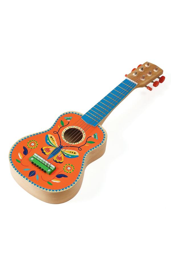 Instrument muzical Chitara din lemn cu 6 corzi, Djeco