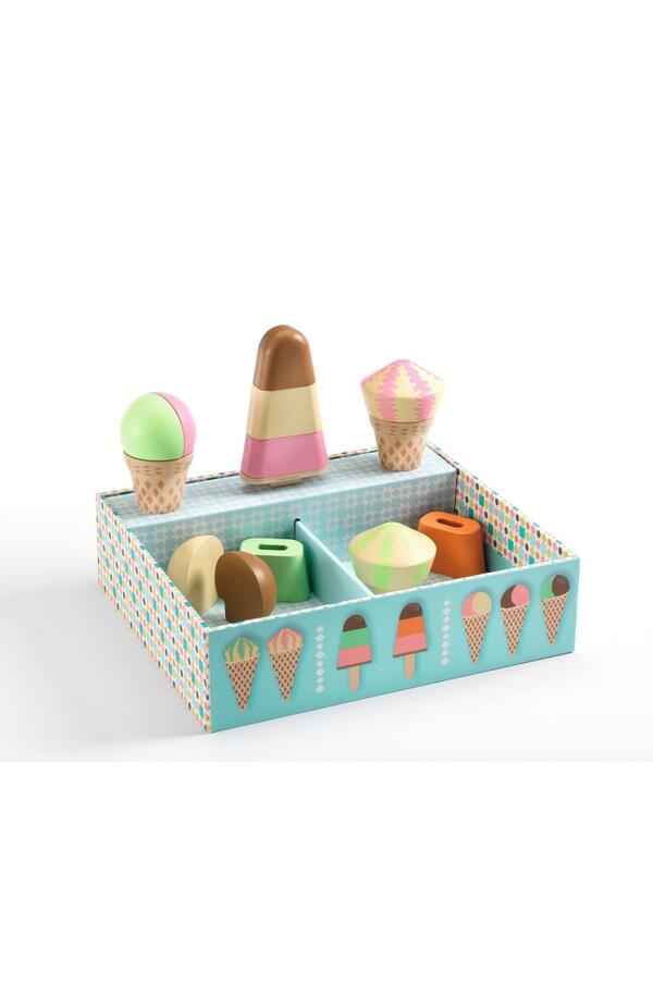 Joc de rol din lemn Gelateria Lina & Lino, Djeco