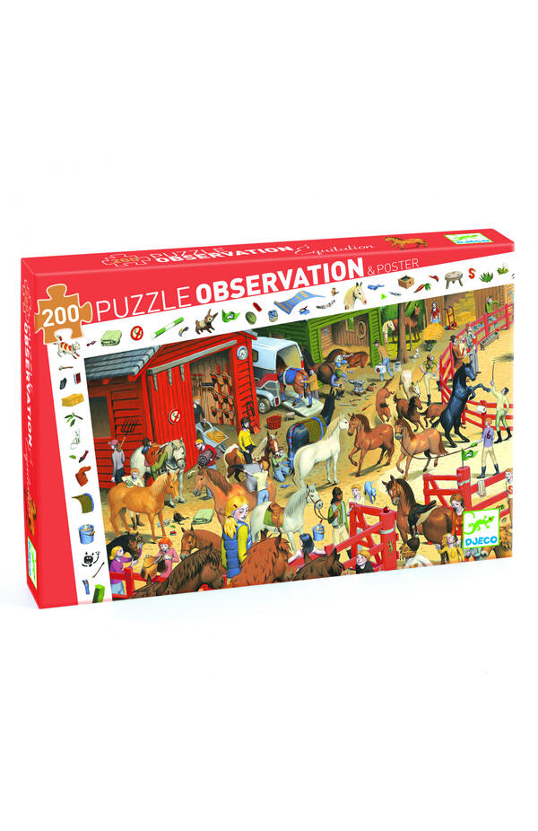 Puzzle observatie Cai, Djeco