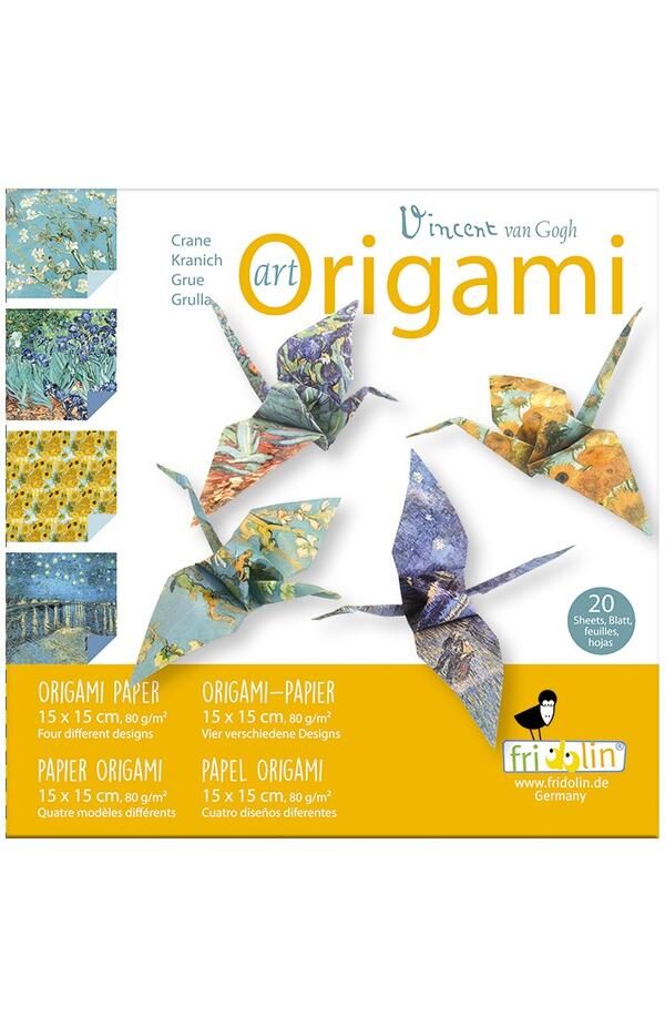 Origami pasari design Van Gogh, Fridolin