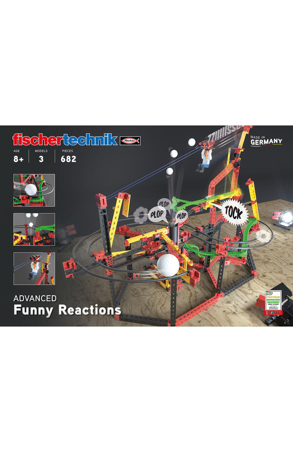 Kit STEM Circuite XL de reactii in lant traznite, Fischertechnik