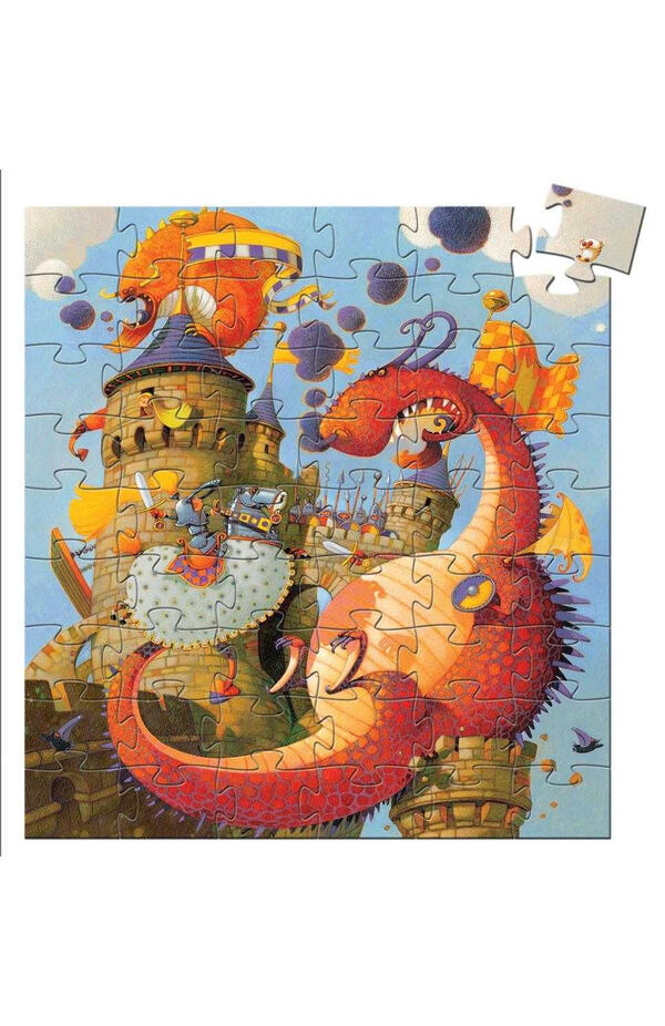 Puzzle Cavalerul si dragonul, Djeco