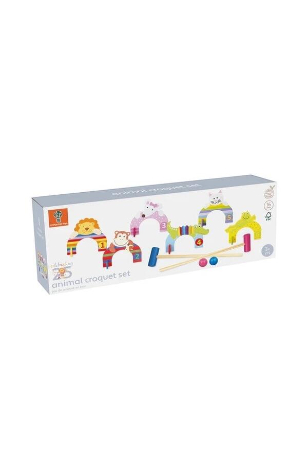 Set crocket din lemn cu animale, Orange Tree Toys
