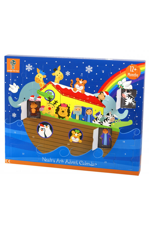 Jucarie Montessori Arca lui Noe, Calendar de Advent Orange Tree Toys