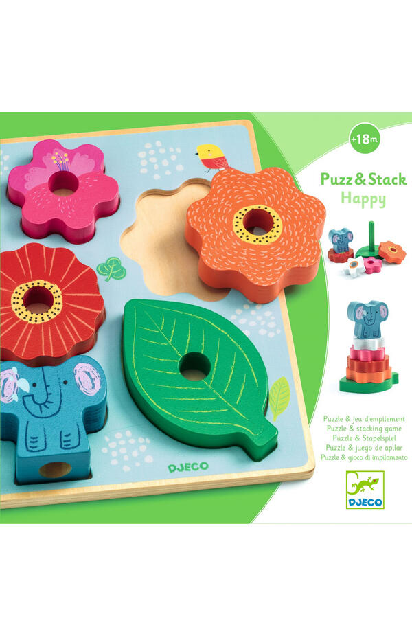 Puzzle si joc de stivuire, Djeco