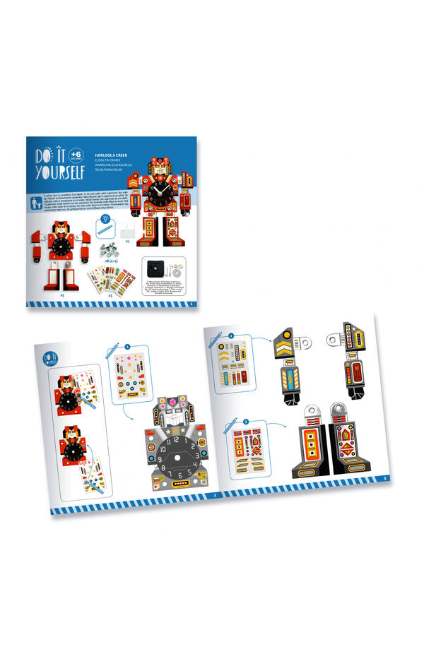 Joc creativ DIY Ceasul robot, Djeco Joc creativ DIY Ceasul robot, Djeco