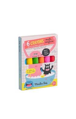 Set 6 creioane multi‑suprafete neon, Moulin R...