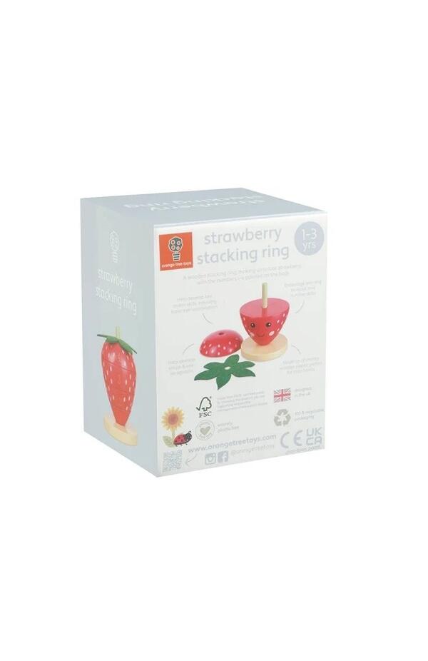 Joc de stivuit capsuna, Orange Tree Toys Joc de stivuit capsuna, Orange Tree Toys