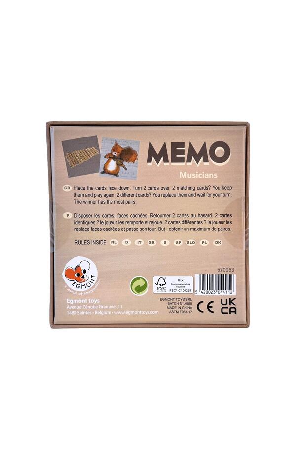 Joc memo Muzicieni, Egmont Toys