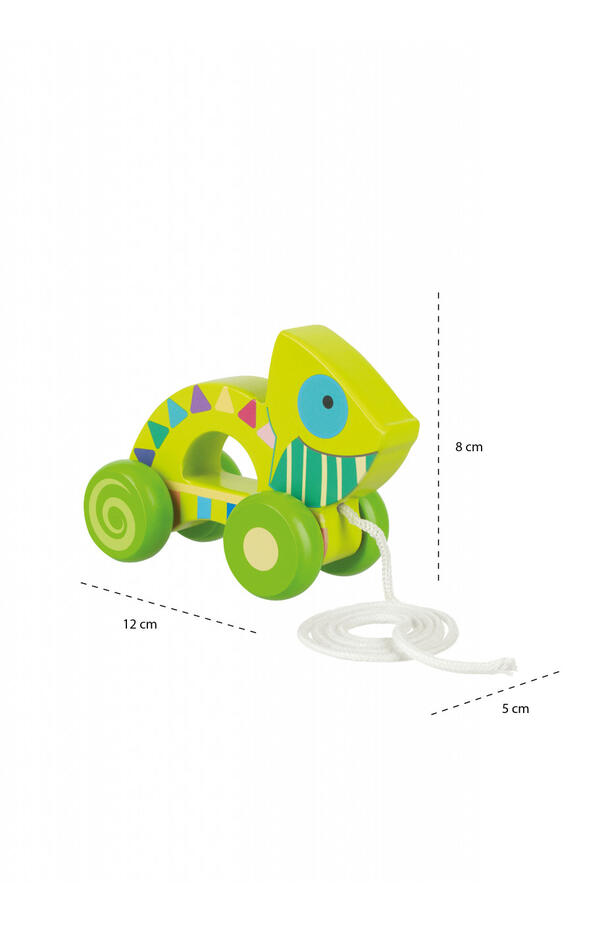 Jucarie de tras cameleon, Orange Tree Toys