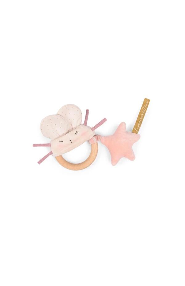 Zornaitoare cu inel de lemn Soricel , Moulin Roty