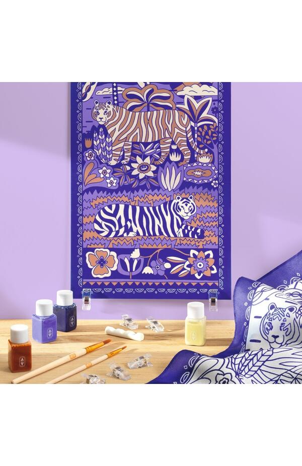 Atelier creativ 10 pentru adulti Pictura pe matase, Djeco