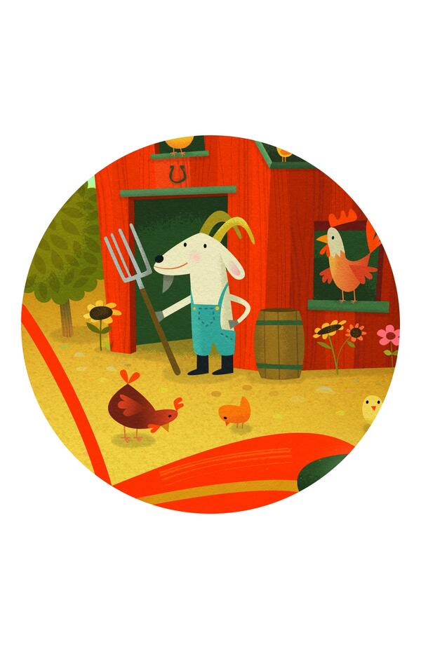 Puzzle Tractor, Djeco