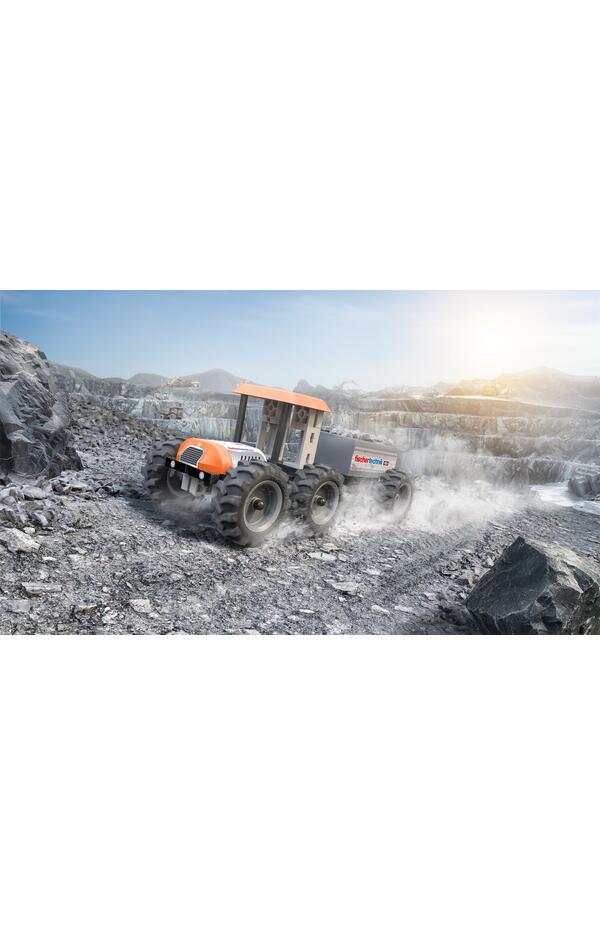 Kit STEM Tractor de asamblat si manevrat, Fischertechnik