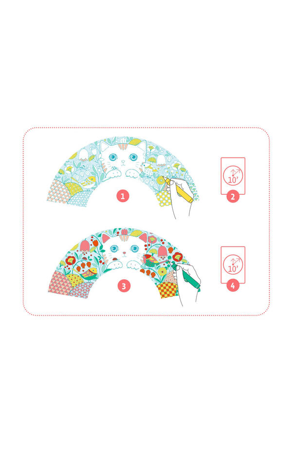 Joc creativ DIY evantai Koneko, Djeco