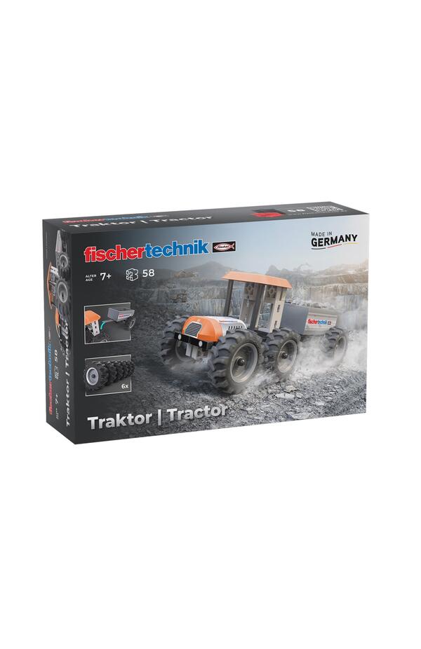 Kit STEM Tractor de asamblat si manevrat, Fischertechnik