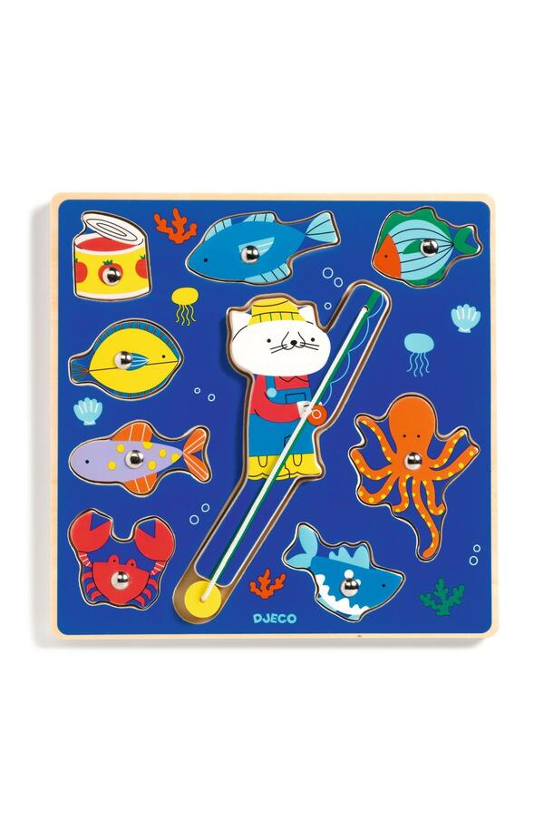 Joc 2 în 1 puzzle si pescuit magnetic, Djeco