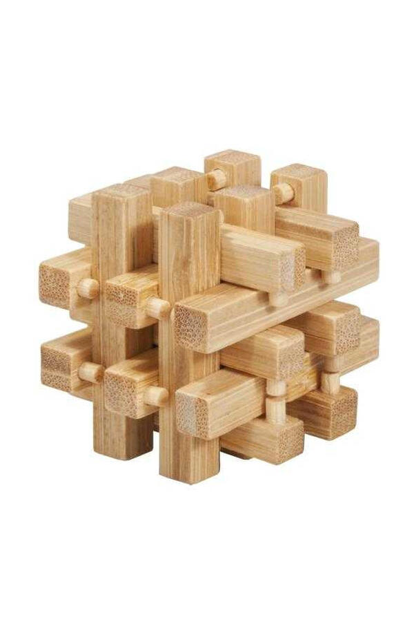Joc logic IQ 3D Puzzle in cutie metalica-2, Fridolin