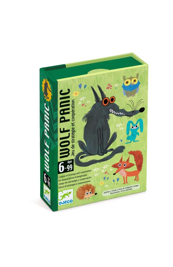 Joc de cooperare cu carti Wolf Panic, Djeco