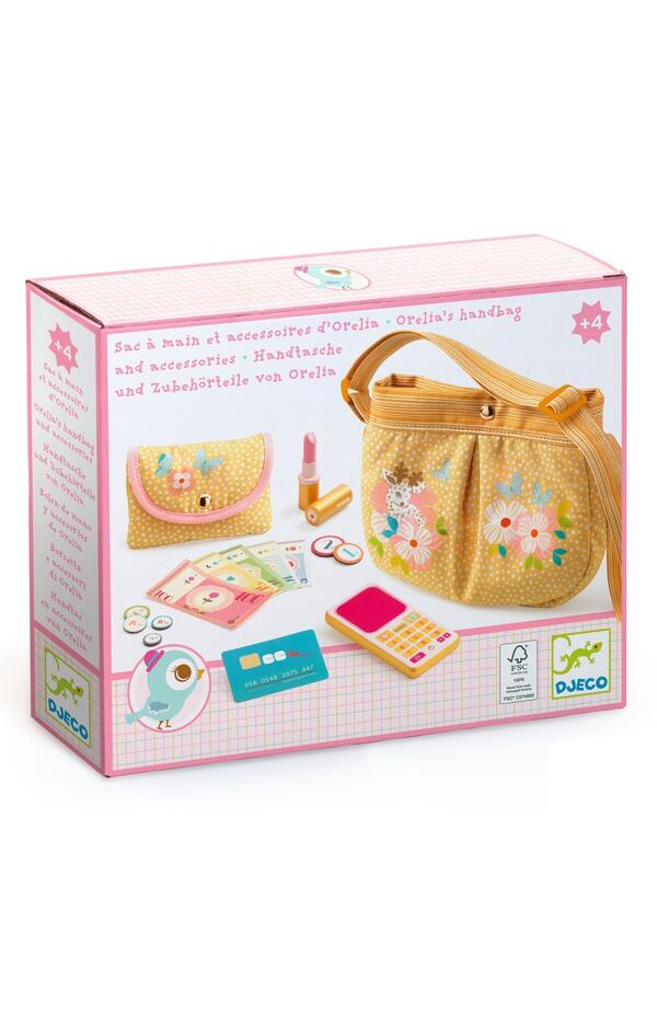 Geanta din bumbac cu accesorii, Djeco