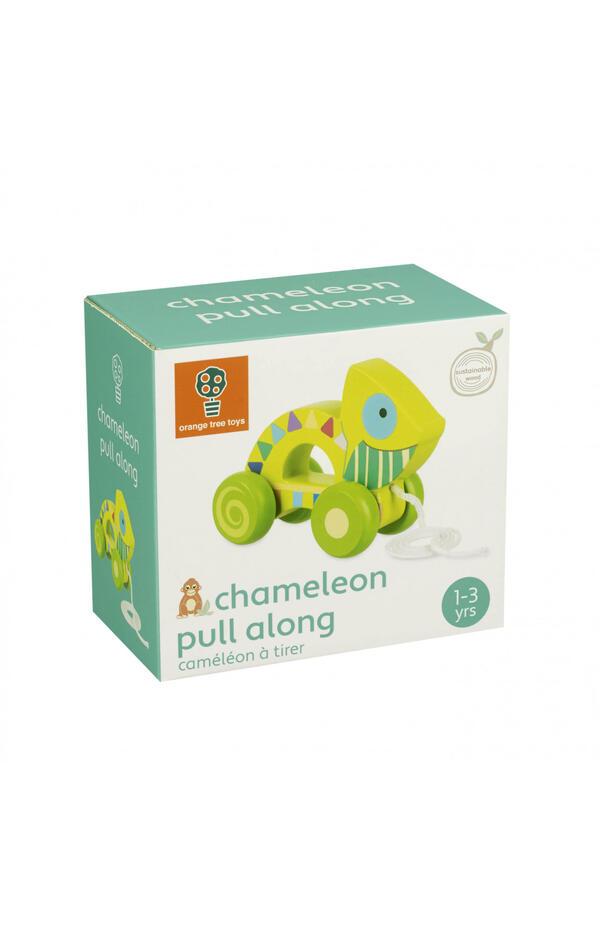 Jucarie de tras cameleon, Orange Tree Toys