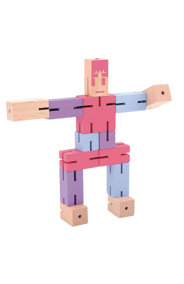 Joc logic IQ Puzzle 3D Figurina violet, Fridolin