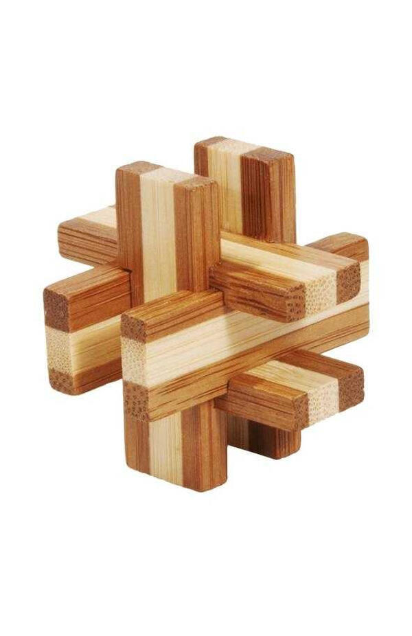 Joc logic IQ 3D Puzzle in cutie metalica-6, Fridolin