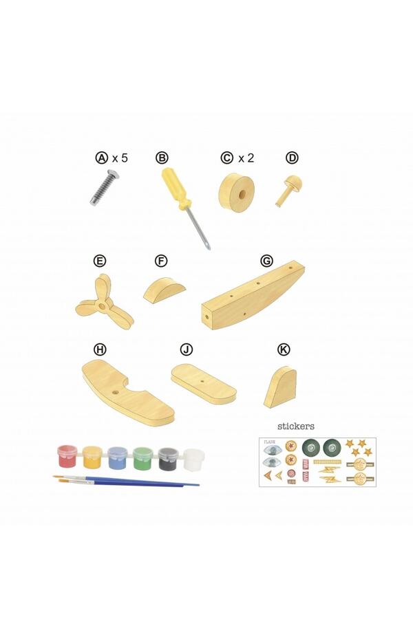 Joc educativ si creativ de asamblat si pictat Avion, Egmont Toys Joc educativ si creativ de asamblat si pictat Avion, Egmont Toys