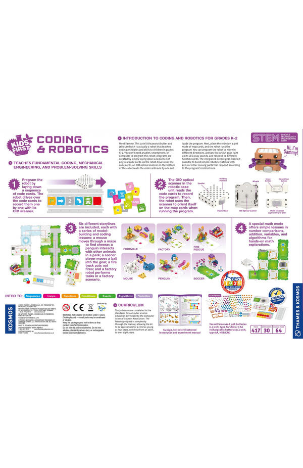 Kit STEM Primii pasi Principii de codare si roboti, Thames & Kosmos