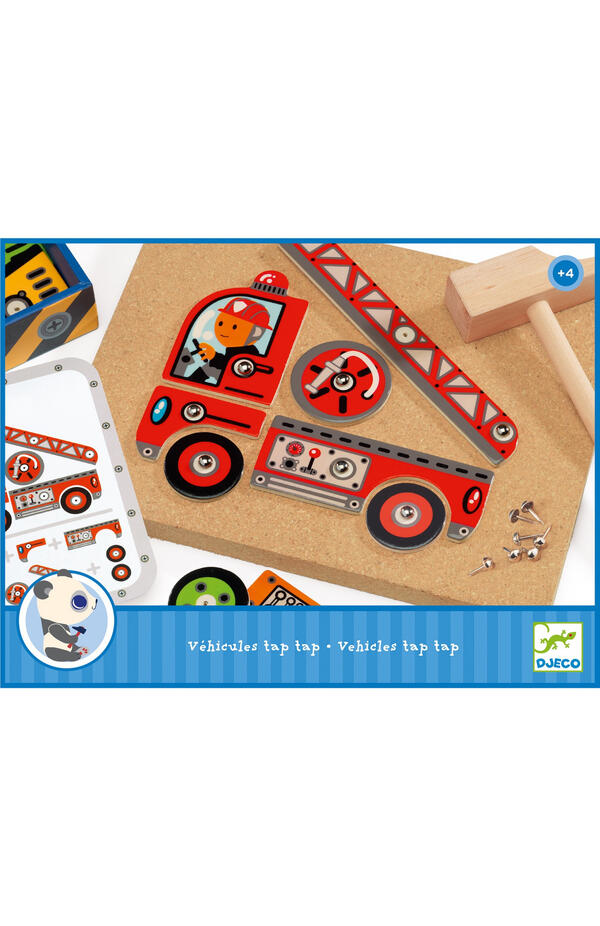 Joc de asamblat Vehicule Tap Tap, Djeco