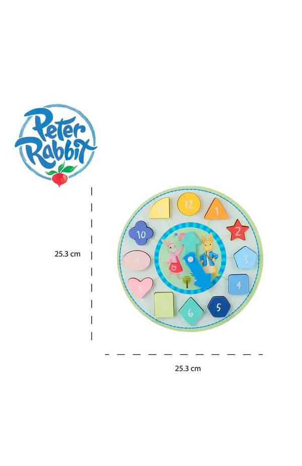 Puzzle ceas Peter Rabbit™, Orange Tree Toys