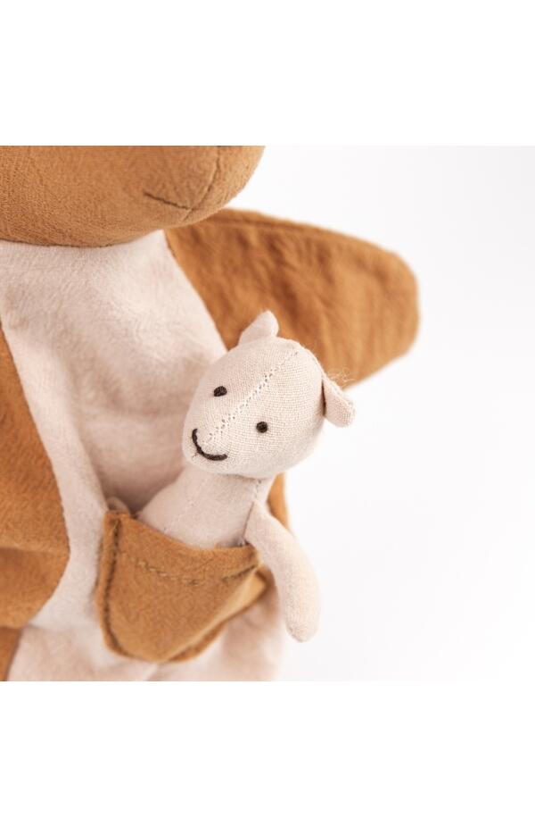 Papusa de mana Cangur cu pui, Egmont Toys Papusa de mana Cangur cu pui, Egmont Toys