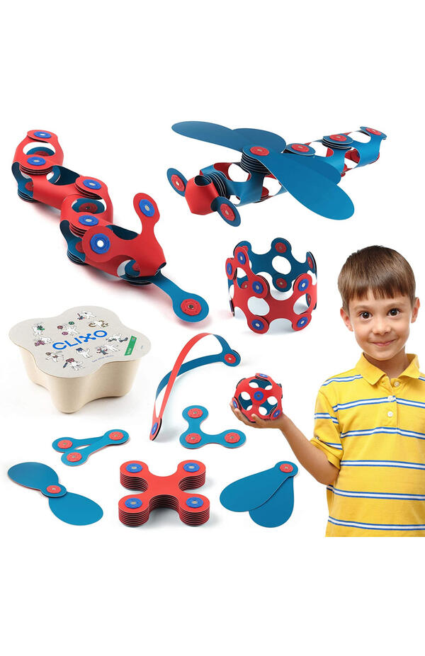 Set Clixo de construit cu magnet, Itsy pack Flamingo-Turquoise 18