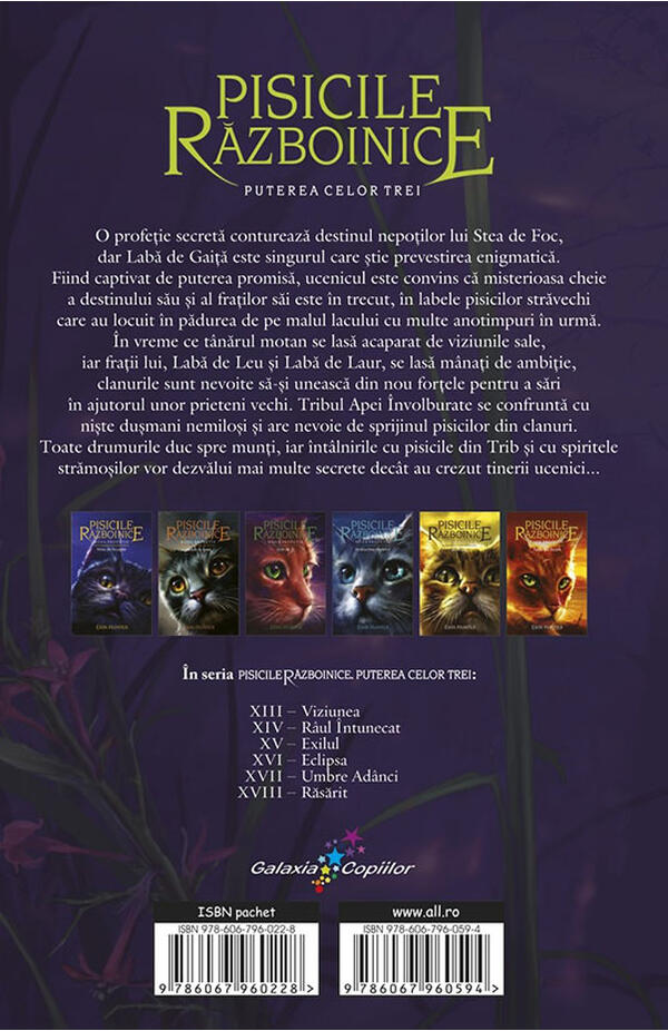 Pisicile razboinice - vol. XV - Puterea celor trei - cartea 3 - Exilul