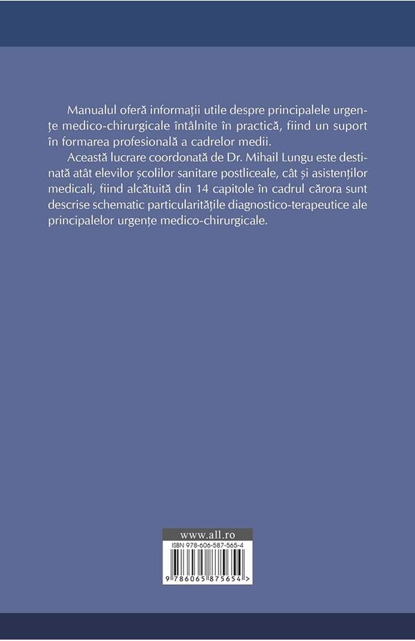 Manual de urgente medico-chirurgicale pentru scolile sanitare postliceale si asistentii medicali