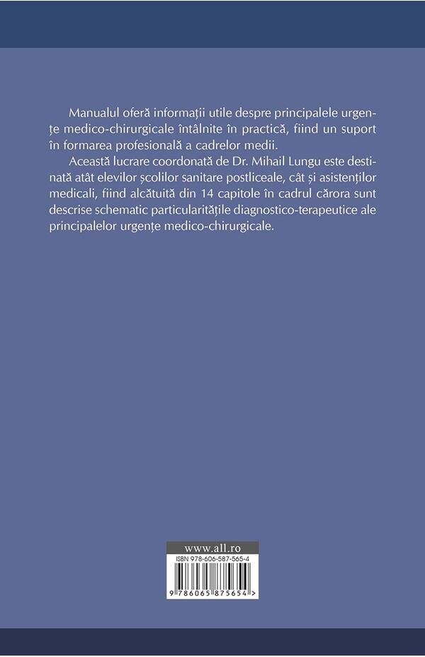 Manual de urgente medico-chirurgicale pentru scolile sanitare postliceale si asistentii medicali
