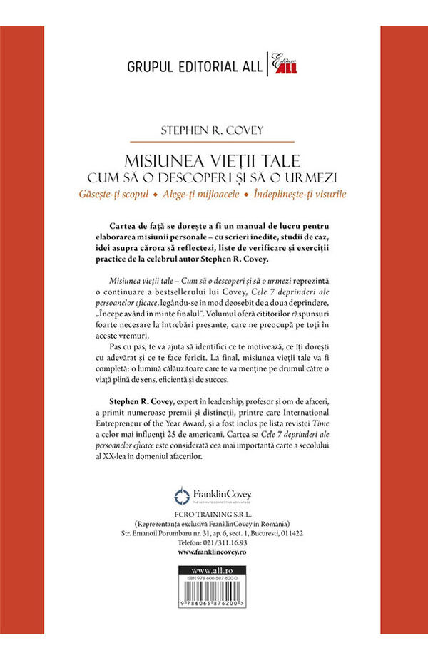 Misiunea vietii tale – Cum sa o descoperi si sa o urmezi