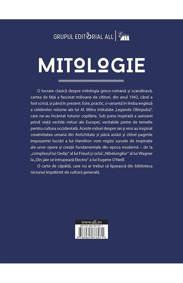 Mitologie. Povesti nemuritoare despre zei si eroi