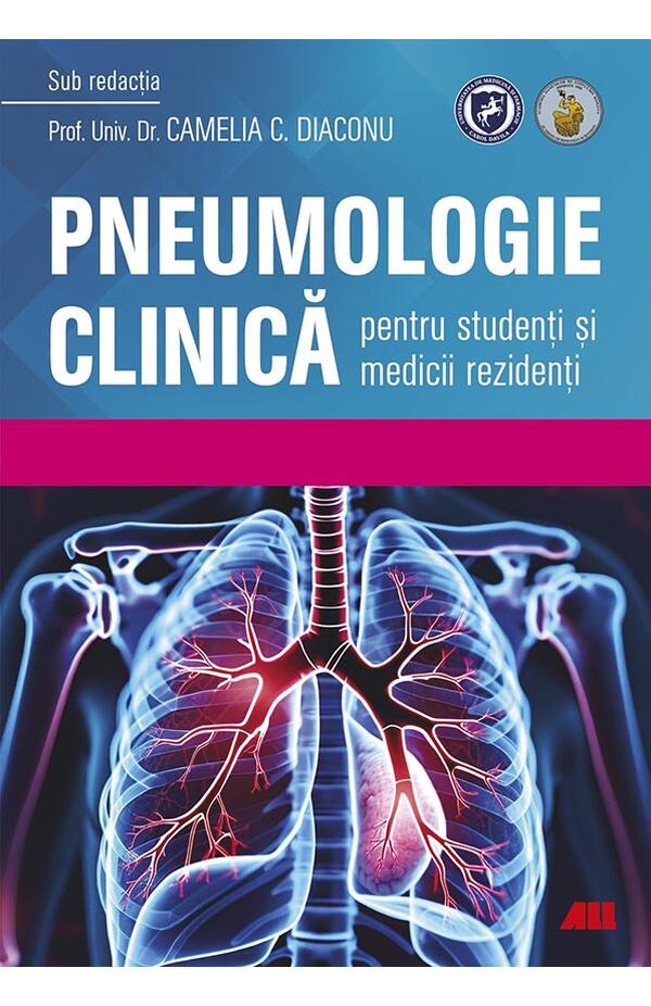 Coperta cărții Pneumologie clinică pentru studenţi şi medicii rezidenți – ghid complet pentru înțelegerea afecțiunilor respiratorii